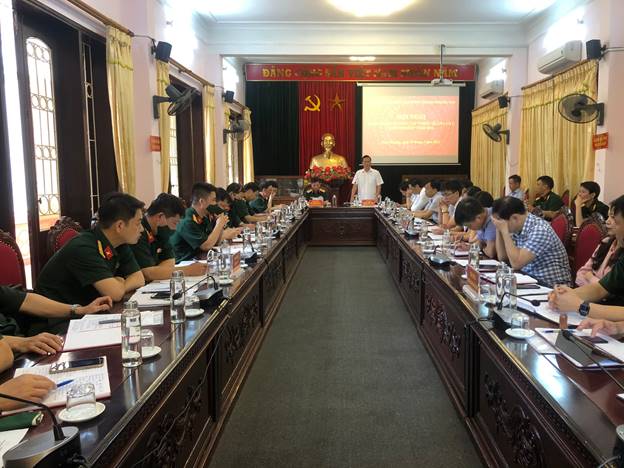 Ban Chỉ đạo diễn tập khu vực phòng thủ Thành phố Hà Nội tổ chức Hội nghị giao nhiệm vụ “Thiết quân luật, giới nghiêm” năm 2022